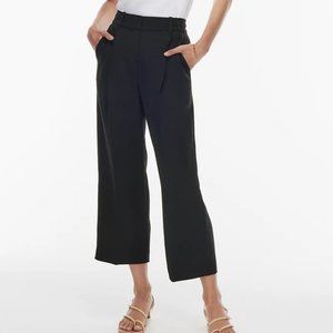 Aritzia Cropped Effortless Pants in Black